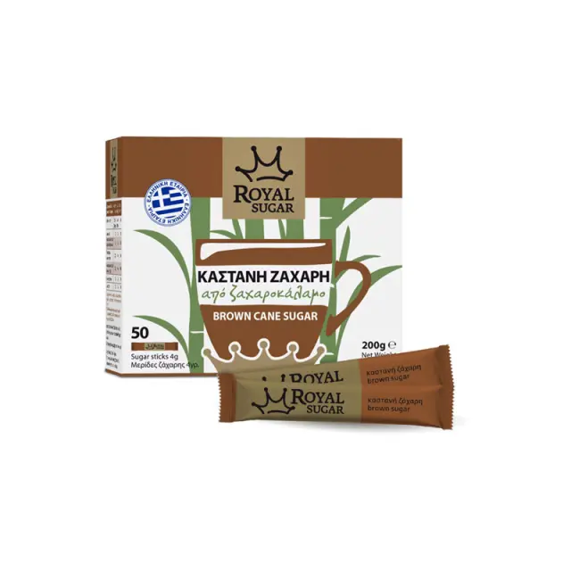 Ζάχαρη Καστανή Royal σε Sticks - 50 τεμάχια 2