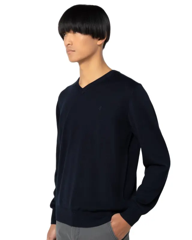 The Bostonians Merino ανδρική πλεκτή μπλούζα regular fit 3MV1001-2 2