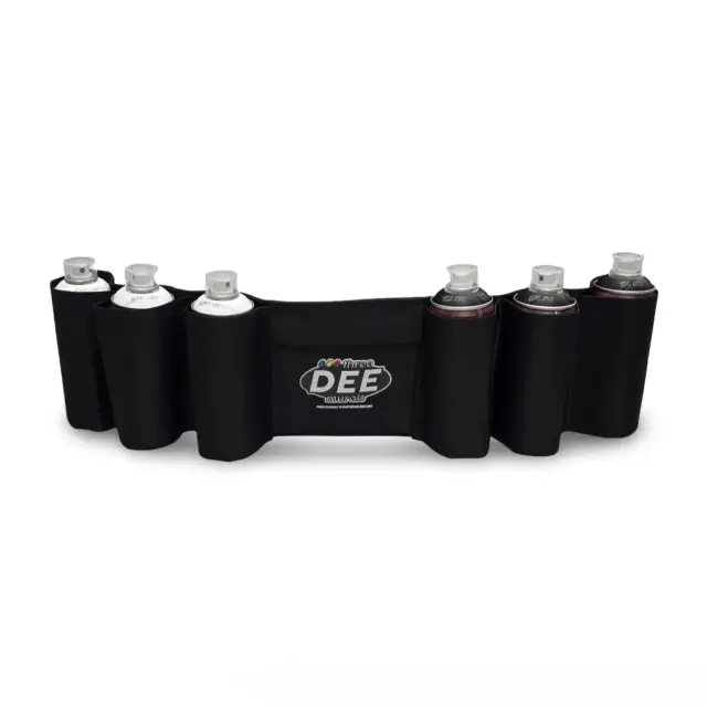 3DeeMurals Graffiti Spray Can Belt – 6 Cans