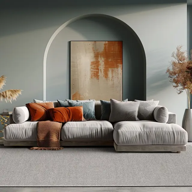Beauty Home Πατάκι Rustic Art 9335 67x140 Λευκό,Γκρι 2