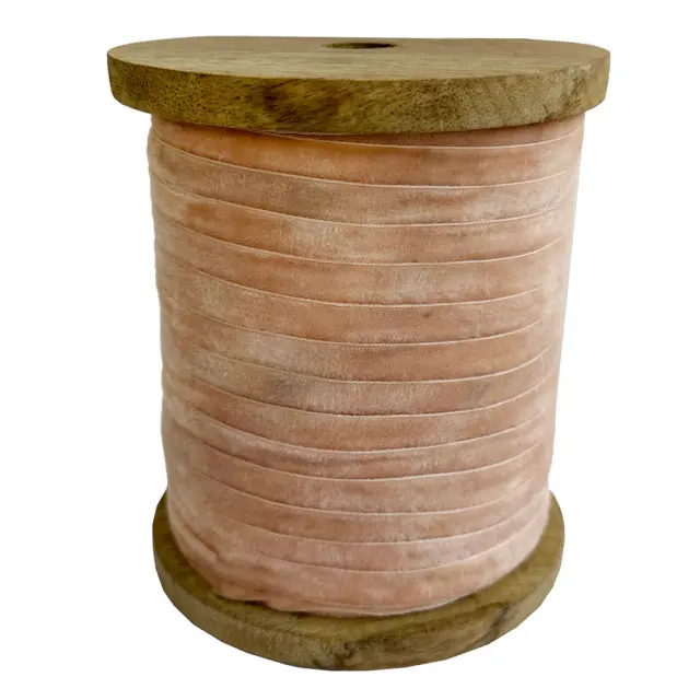 Κορδέλα βελούδινη 1cm x 2m, dusty pink