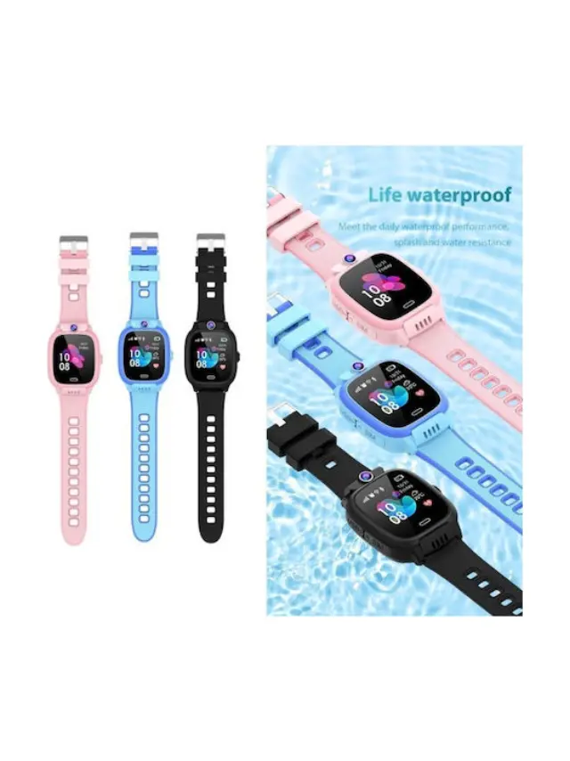 Children Smart Watch Y31 Παιδικό Smartwatch με GPS, Κλήσεις, SOS + Voice Chat Μαύρο 2