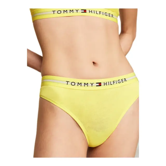 Tommy Hilfiger Γυναικείο String Logo Waistband Thong, Χρώμα Yellow Tulip 3