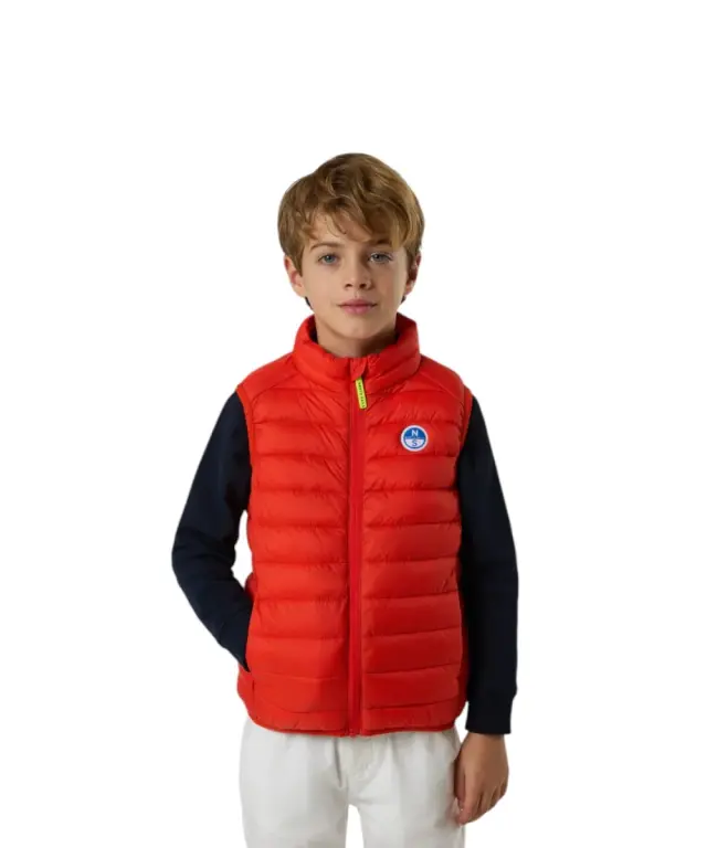 North Sails - Παιδικό Αμάνικο Μπουφάν / Γιλέκο Explorer Vest 701522-000-0719 Πορτοκαλί 2