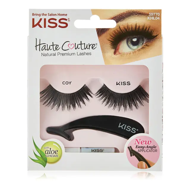 KISS Βλεφαρίδες Haute Couture Coy Εργαλείο Τοποθέτησης & Κόλλα