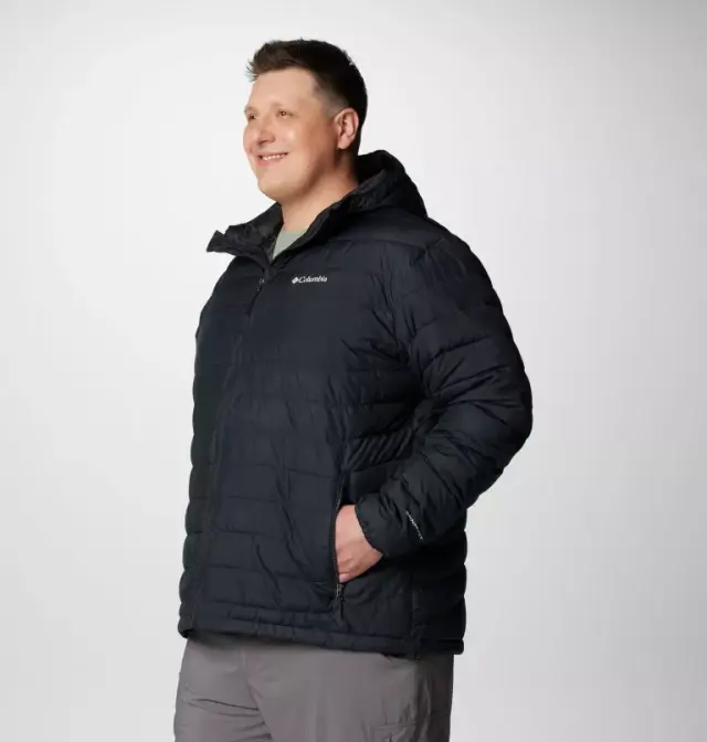 Μπουφάν Columbia Ανδρικό Υπερμεγέθη Powder Lite&trade; II Hooded Jacket Black - 2086942-010 - XL 3