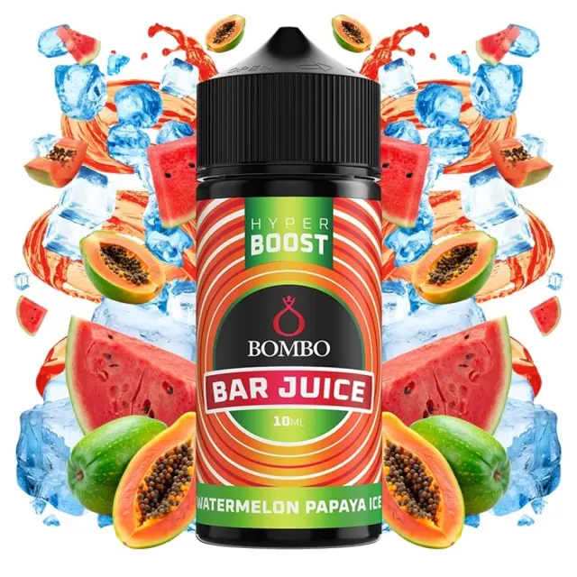 Bombo Bar Juice Hyper Boost Watermelon Papaya Ice 10ml/120ml FS