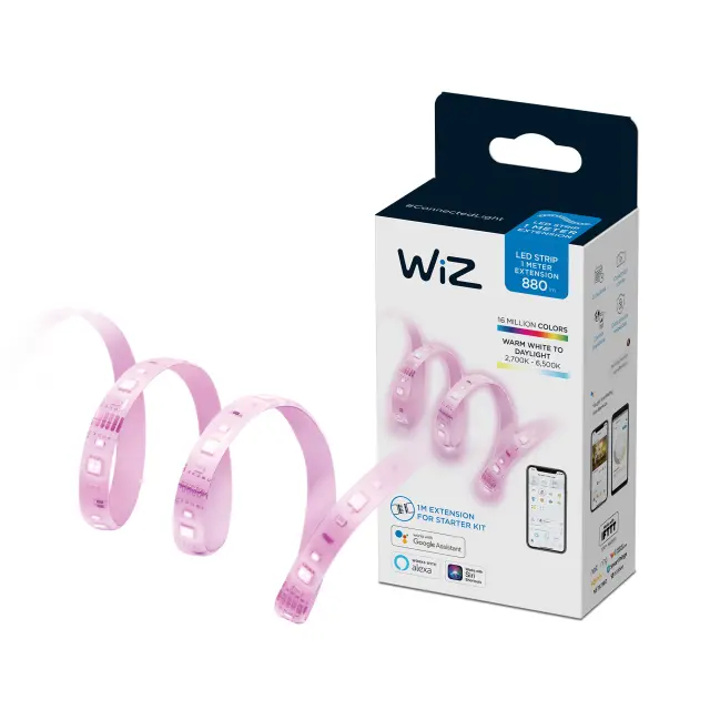 WiZ Smart Ταινία LED WiZ LED Strip Extension Wi-Fi 12V RGBW Φως 1m