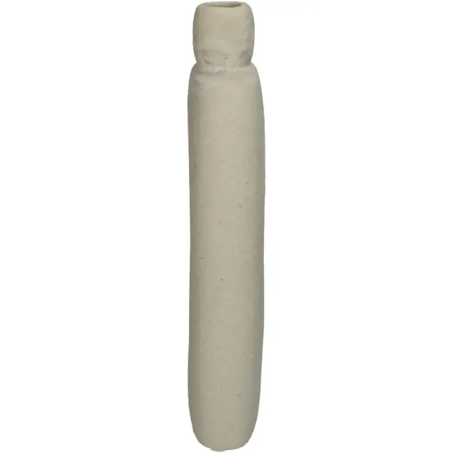 Βάζο Εκρού Κεραμικό 11.2x4.8x27cm 2