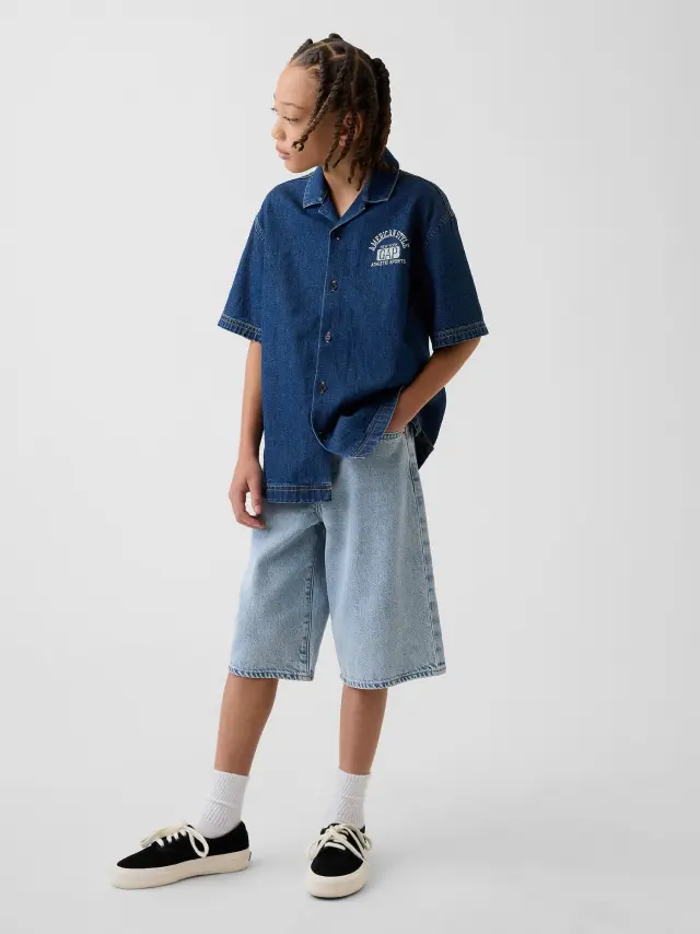 Παιδικό Τζιν Σορτς UltraSoft Baggy Medium wash