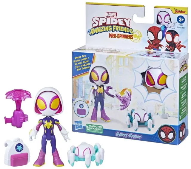 Hasbro Marvel Spidey and His Amazing Friends: Web-Spinners - Ghost-Spider Action Figure (F7258)