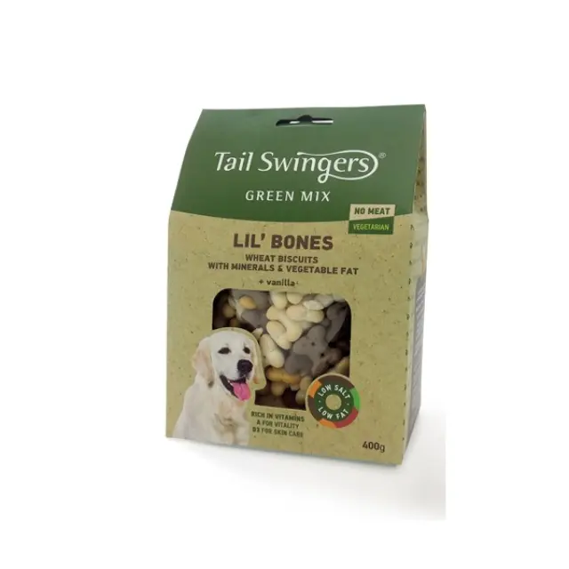 Tailswingers Μπισκότα Green Mix μικρά κόκαλα 400gr