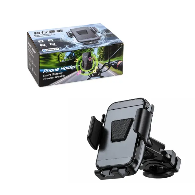 Βάση Κινητού για Μηχανή M-015 με Smart Sensor & Bluetooth Ηχείο 5W - M-015 Motorcycle Phone Holder with Smart Sensor & 5W Bluetooth Speaker 030270