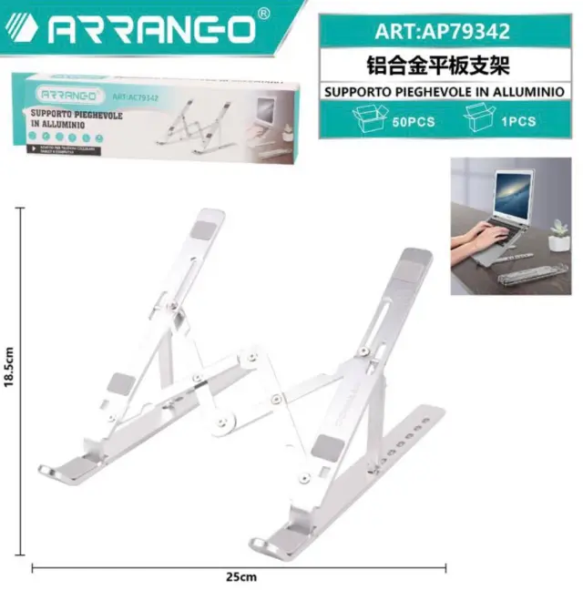 Βάση στήριξης laptop Arrango AP79342 Λευκή 2