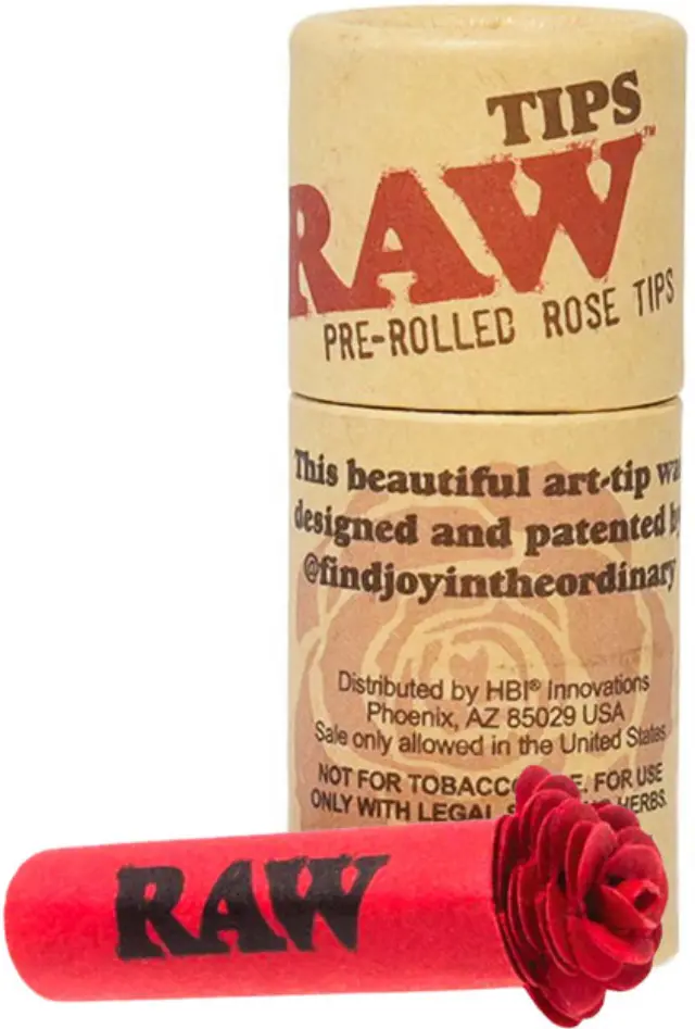 Raw Rose Tips Τζιβάνα Κόκκινη - Προτυλιγμένη Τριαντάφυλλο 2