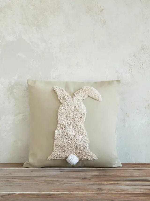 Nima Home Διακοσμητικό Μαξιλάρι 45x45 - Easter Bunny Μπεζ