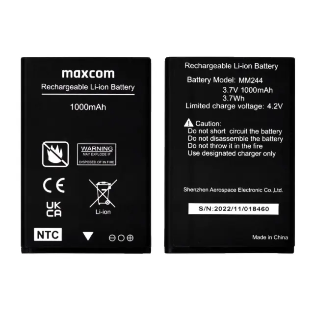 Μπαταρία Maxcom για MM244 Original 3.7V 1000mAh