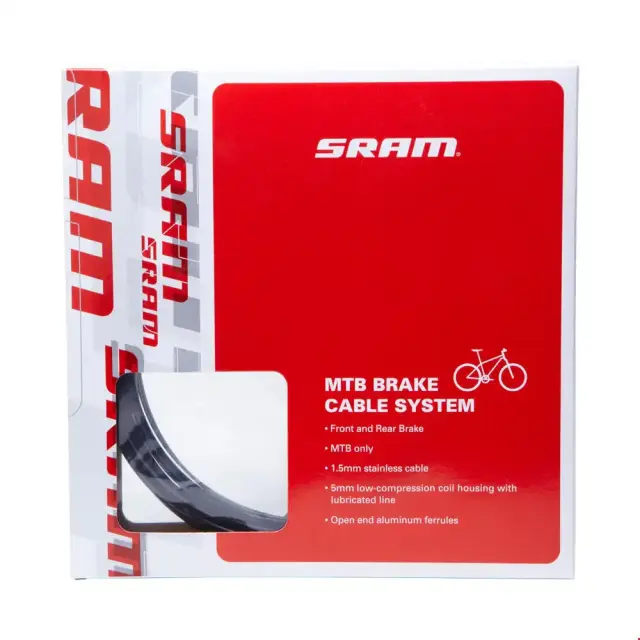 ΣΥΡΜΑ ΦΡΕΝΩΝ SRAM MTB ΕΣΩΤΕΡΙΚΟ ΚΑΙ ΕΞΩΤΕΡΙΚΟ 5MM ΚΙΤ ΜΑΥΡΟ