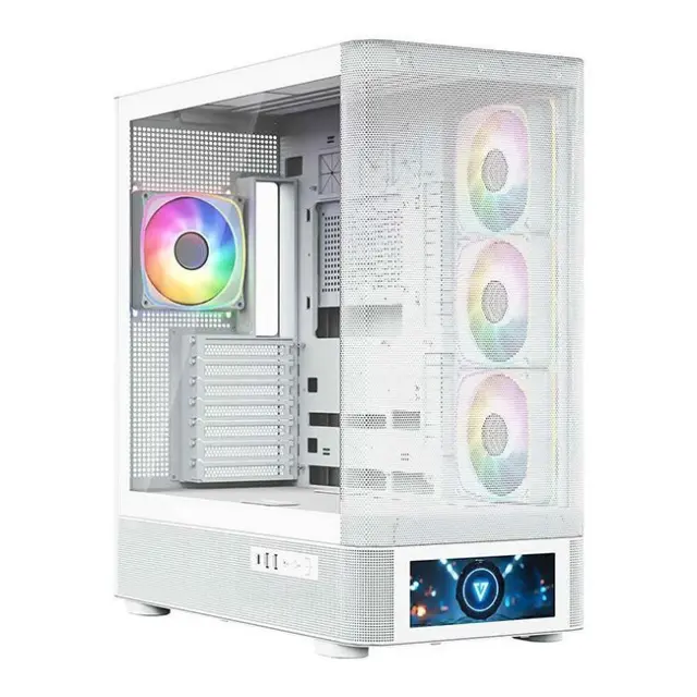 Modecom PC Case Volcano AQ500 ARGB Midi Tower White (MC-A-AQ500-4FA-W)