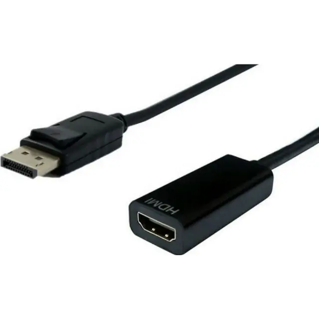 Adapter Powertech PTH-032 DisplayPort male to HDMI female black