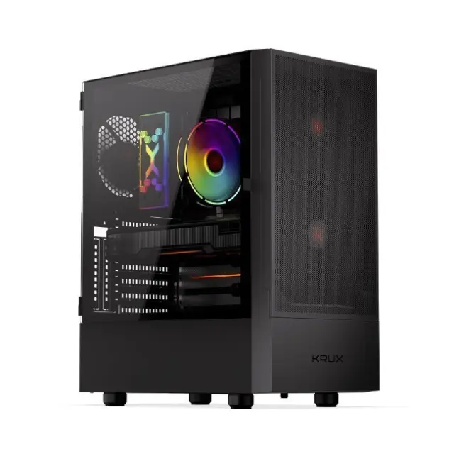 Krux PC Case Nadir ATX Midi Tower Black (KRXD007)