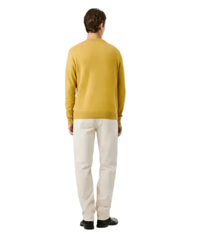 Pepe Jeans - Ανδρικό Πουλόβερ Βαμβακερό Andre Crew Neck PM7000013-088 Κίτρινο - XL 2