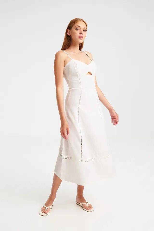 Midi Φόρεμα με Καρδιά Λαιμόκοψη VENTRI DRESS 3