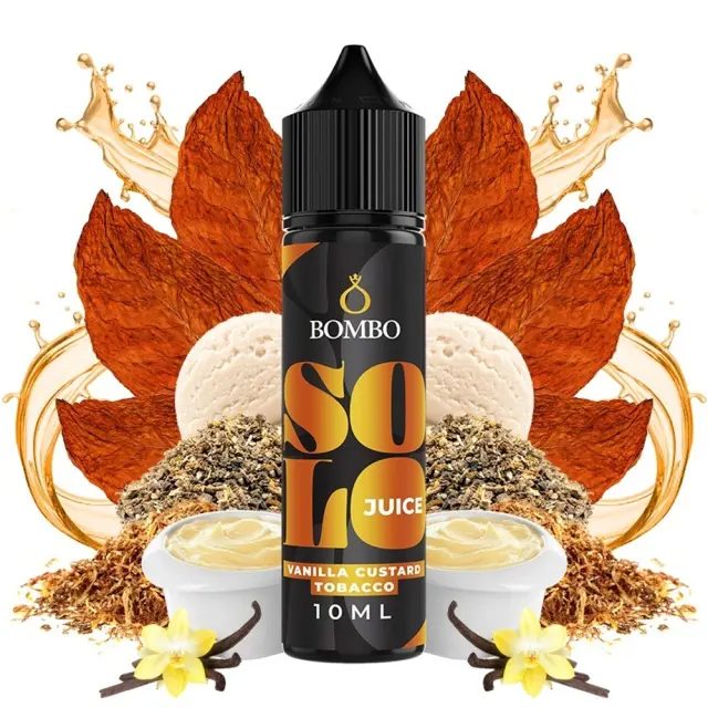 Solo Juice Vanilla Custard Tobacco 10ml (60ml) - Bombo Flavorshots