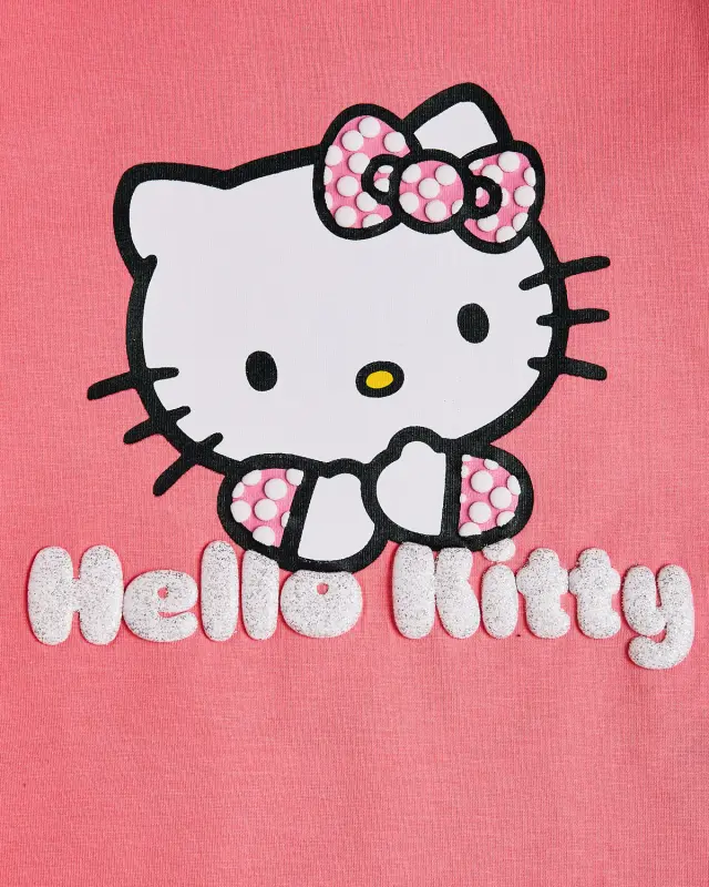 Μπλούζα Hello Kitty με ανάγλυφα γράμματα 2