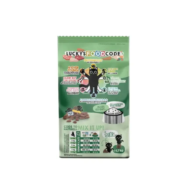Lucky Lou Food Code Senior Πουλερικά & Φρέσκο Κυνήγι 340gr 2