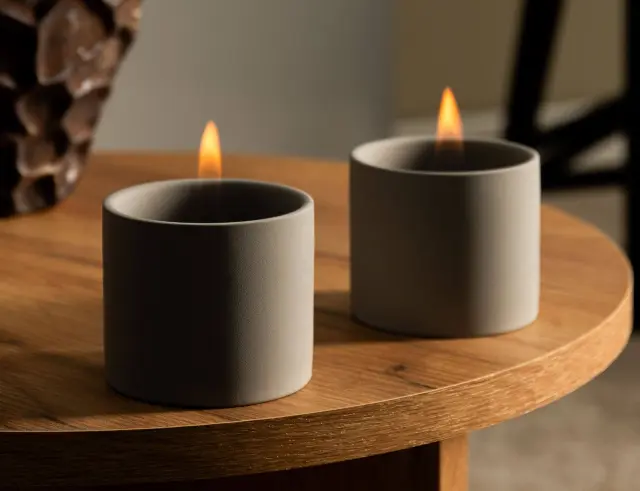 Επιτραπέζια Εστία Φωτιάς Breeze 10 Tenderflame με διάρκεια καύσης 4 - 5 ώρες, χωρητικότητα δεξαμενής 200ml και διαστάσεις 10x8.5cm - Grey TF-600075