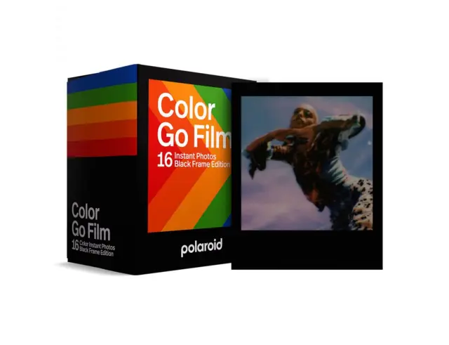 Φωτογραφικό Χαρτί Polaroid Color Go Film για Polaroid Go, με μέγεθος 6.66x5.39cm - Black Frame - 16 Φύλλα6211