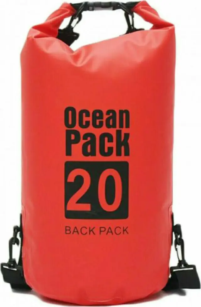 Ocean Pack Ocean Pack Στεγανός Σάκος Ώμου με Χωρητικότητα 20 Λίτρων Κόκκινoς