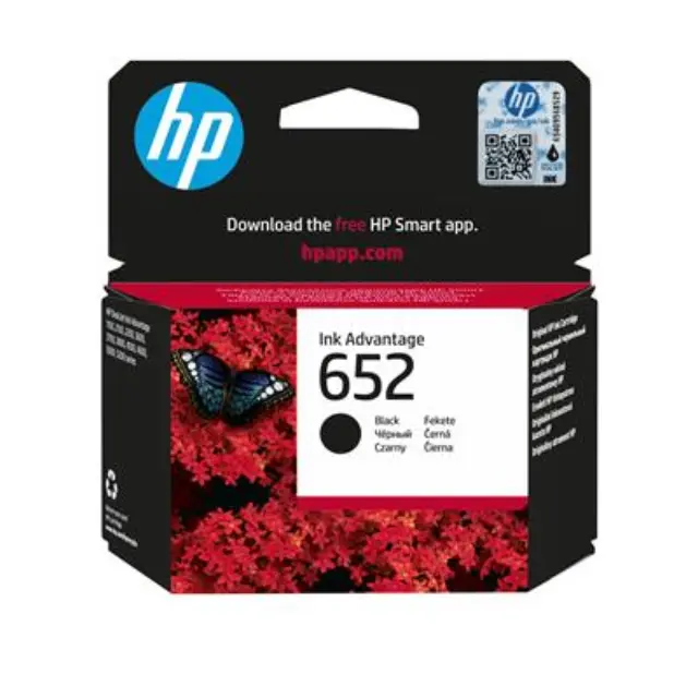 HP 652 Μελάνι Εκτυπωτή InkJet Μαύρο (F6V25AE)