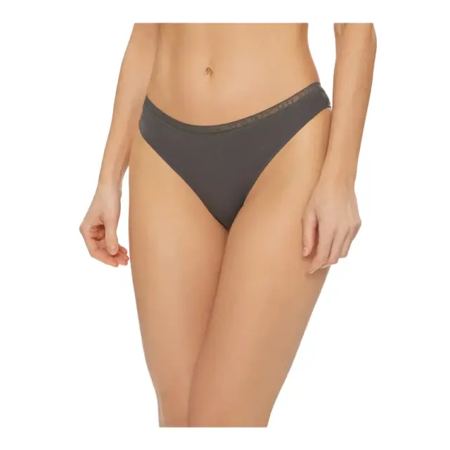 Tommy Hilfiger Γυναικείο String Lace Signature Thong - Τριπλό Πακέτο, Χρώμα Pearly Pink-Dark Ash-Des Sky 2