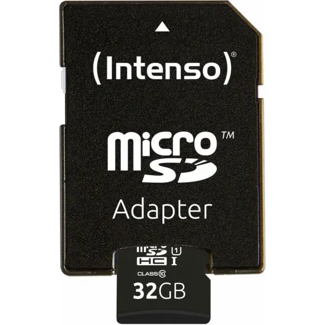 INTENSO microSDHC Card 32GB Class 10 UHS-I Professional with Adapter (3433480) (INTE3433480)
