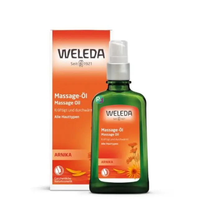 Weleda Arnica Massage Oil Θερμαντικό Λάδι Μασάζ με Άρνικα 100ml