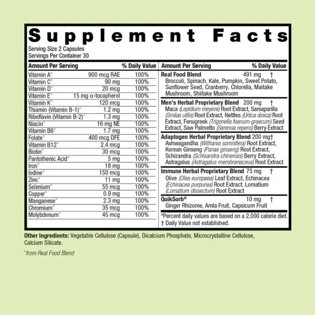 Nature's Answer Men's 100 Multivitamin 2