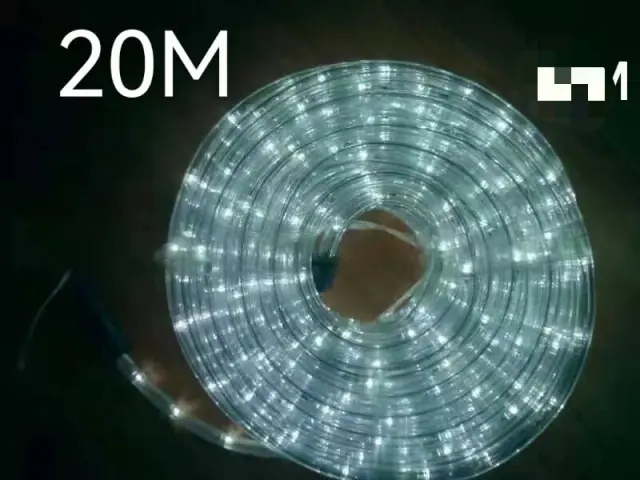 Χριστουγεννιάτικος φωτοσωλήνας LED - 20m - Cool White - 210313 2