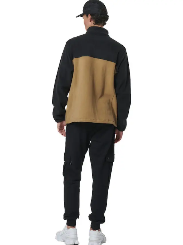 Body ActionΦούτερ Fleece ζακέτα Black Mocha Grey - XL 2