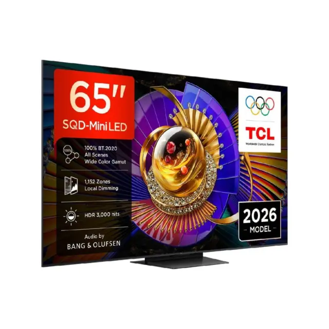 TCL TV" 65C7L SQD-MiniLED 4K GoogleTV 144Hz 2026 2