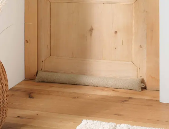 Αεροστόπ Πόρτας Wooly Douceur d'intérieur με διαστάσεις 80x10cm - Beige 1612094