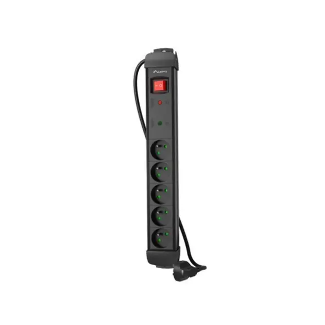 Lanberg Power Strip SP1 3m 5x PL Black (SP1-05E-0300-BK)
