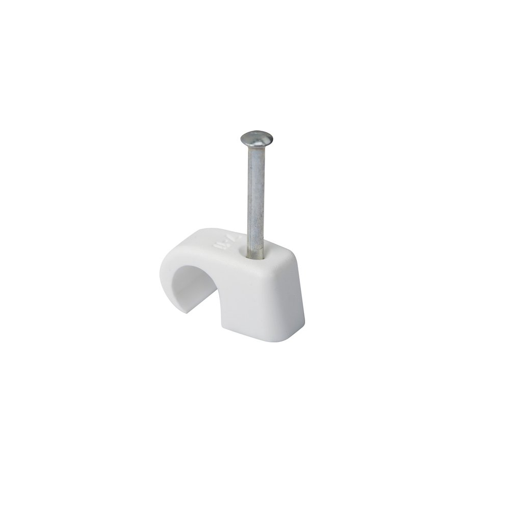Στηρίγματα Καλωδίων Lux-Tools Ø 7-11 Mm – Λευκά (10 Τμχ.)