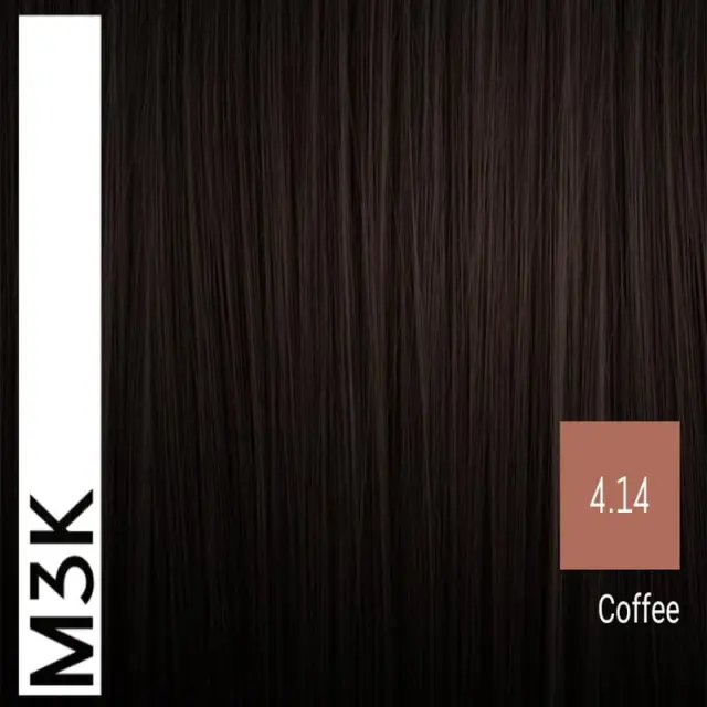 Sensus M3K Permanent Hair Color 4.14 Coffee Brown 100ml - (μόνιμη βαφή καστανό του καφέ) 2