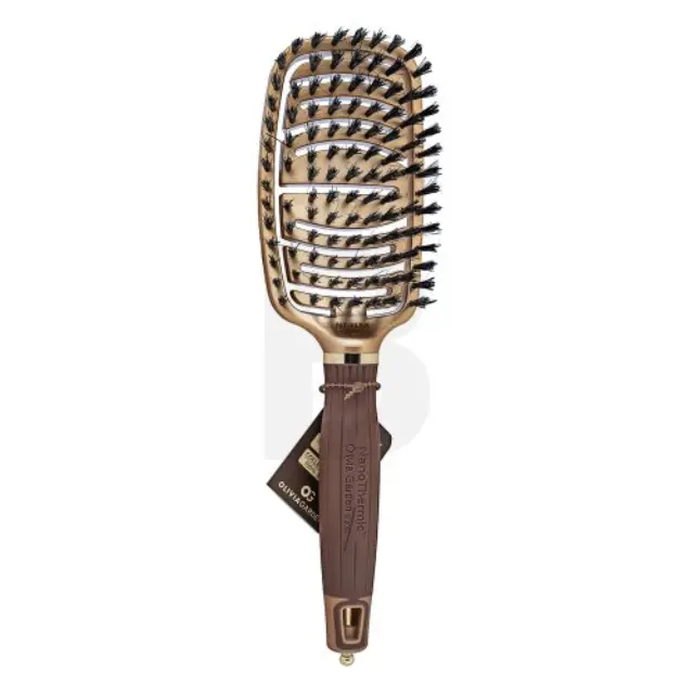 Olivia Garden NanoThermic Flex hairbrush With boar bristles Boar