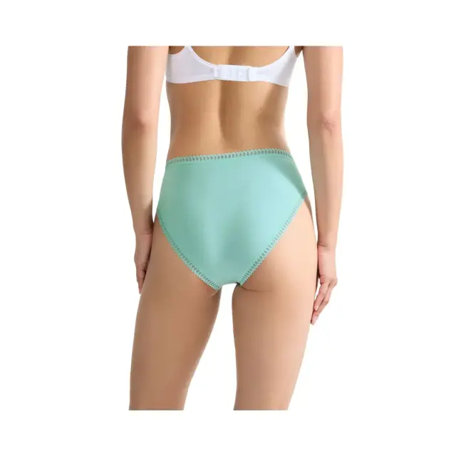 Sloggi Γυναικείο Slip GO Crush High Leg - Τριπλό Πακέτο, Χρώμα Mint-Petrol-Mint Print - S 3