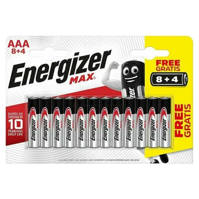 Energizer Max AAA 1.5V αλκαλικές μπαταρίες 12τμχ