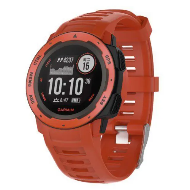 Λουράκι Σιλικόνης Silicone Strap Για Garmin Instinct - Red OEM 2