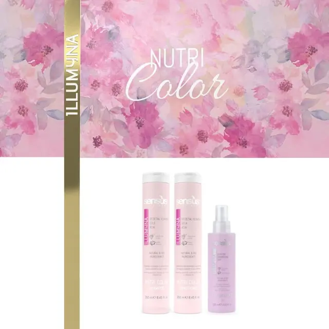 Sensus Illumyna Nutri Color Therapy Kit - (θεραπεία ενίσχυσης της λάμψης για βαμμένα μαλλιά)